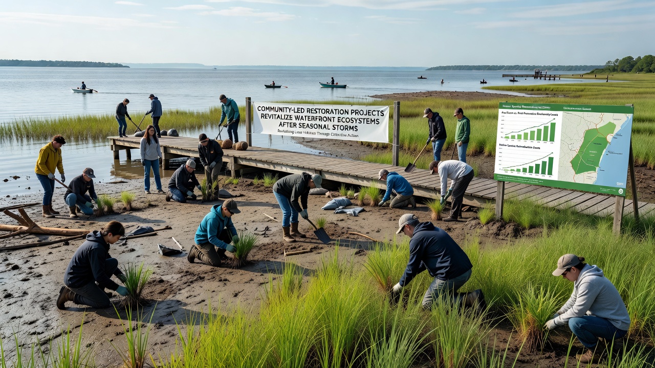 Local Volunteers Lead Charge in Restoring Waterfront Habitats Post-Storm